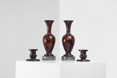 Lot 418 - A group of serpentine objects