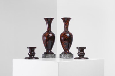 Lot 418 - A group of serpentine objects