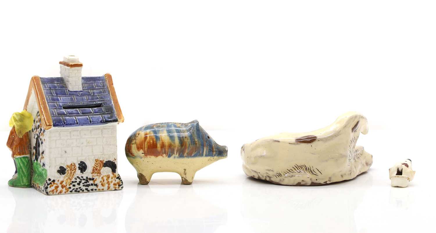 Lot 54 - A group of Staffordshire pottery