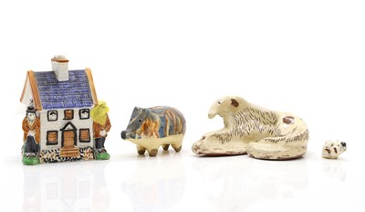 Lot 54 - A group of Staffordshire pottery