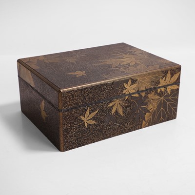 Lot 282 - A Japanese gold lacquer ryoshibako and cover