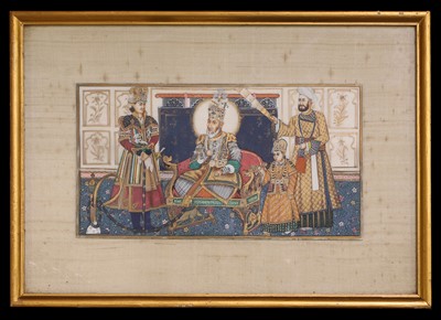 Lot 172 - A painted miniature on ivory after Ghulam Ali Khan