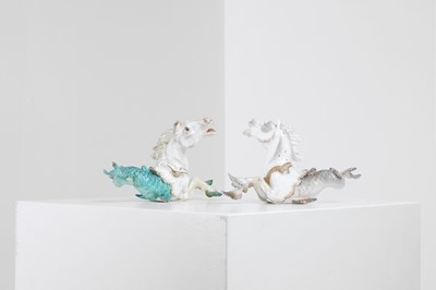 Lot 319 - Two Meissen porcelain figurines