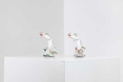 Lot 319 - Two Meissen porcelain figurines