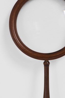 Lot 393 - A large rosewood library magnifying glass