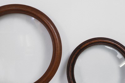 Lot 393 - A large rosewood library magnifying glass