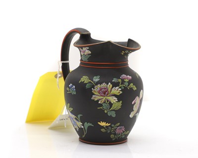 Lot 51 - A black basalt Wedgwood jug