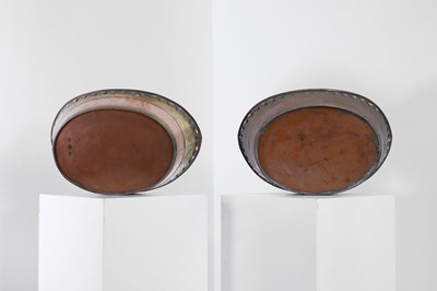 Lot 372 - A pair of copper and brass baskets