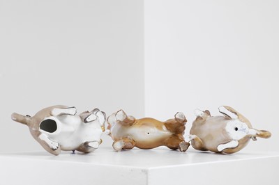 Lot 333 - A painted porcelain pug dog by Meissen