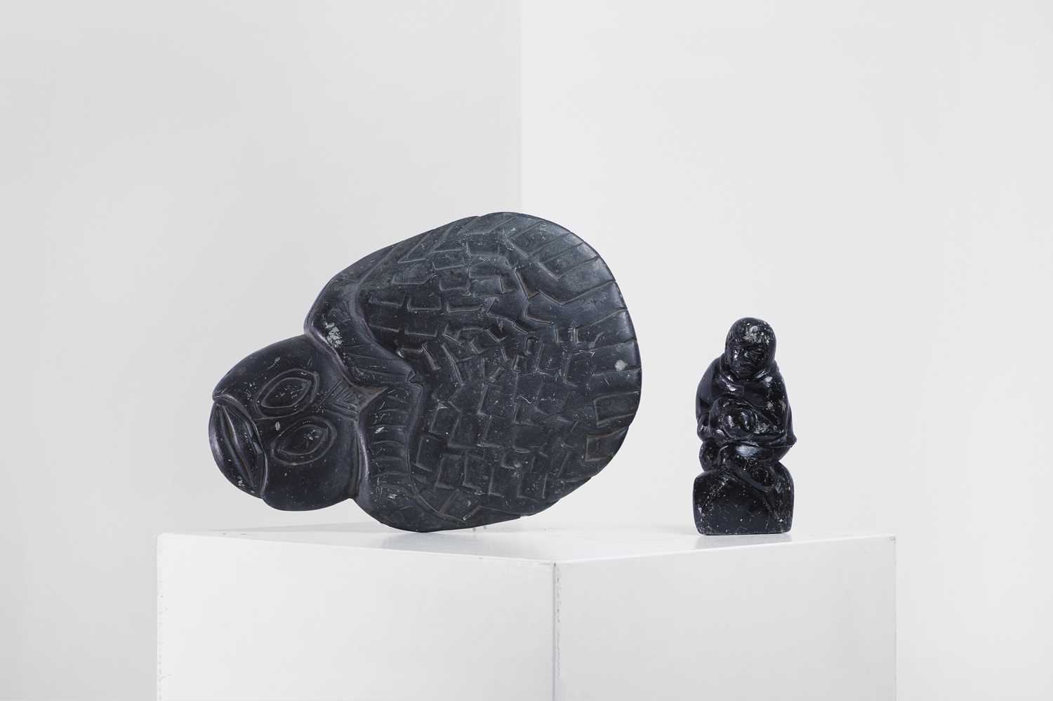 Lot 434 - Two Inuit stone carvings
