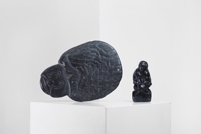 Lot 434 - Two Inuit stone carvings