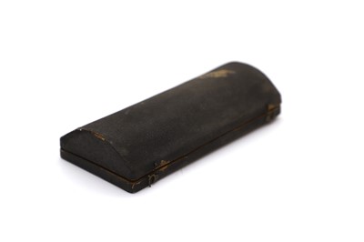 Lot 41 - A pair of George III silver and silver gilt mounted buckles