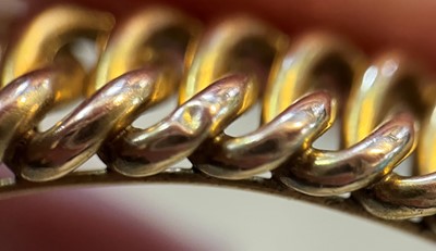 Lot 27 - A late Victorian hinged bangle