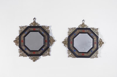 Lot 375 - A pair of grand tour Renaissance-style mirrors