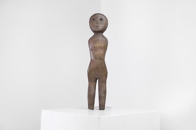 Lot 404 - A carved oak doll