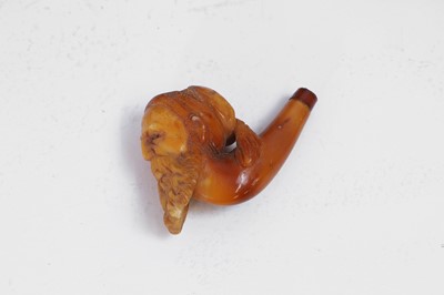 Lot 435 - A Bamum stained bone tobacco pipe