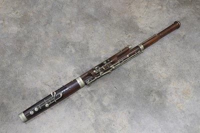 Lot 140 - A rosewood bassoon by Buffet, Paris