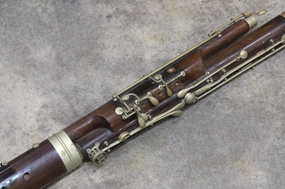 Lot 140 - A rosewood bassoon by Buffet, Paris