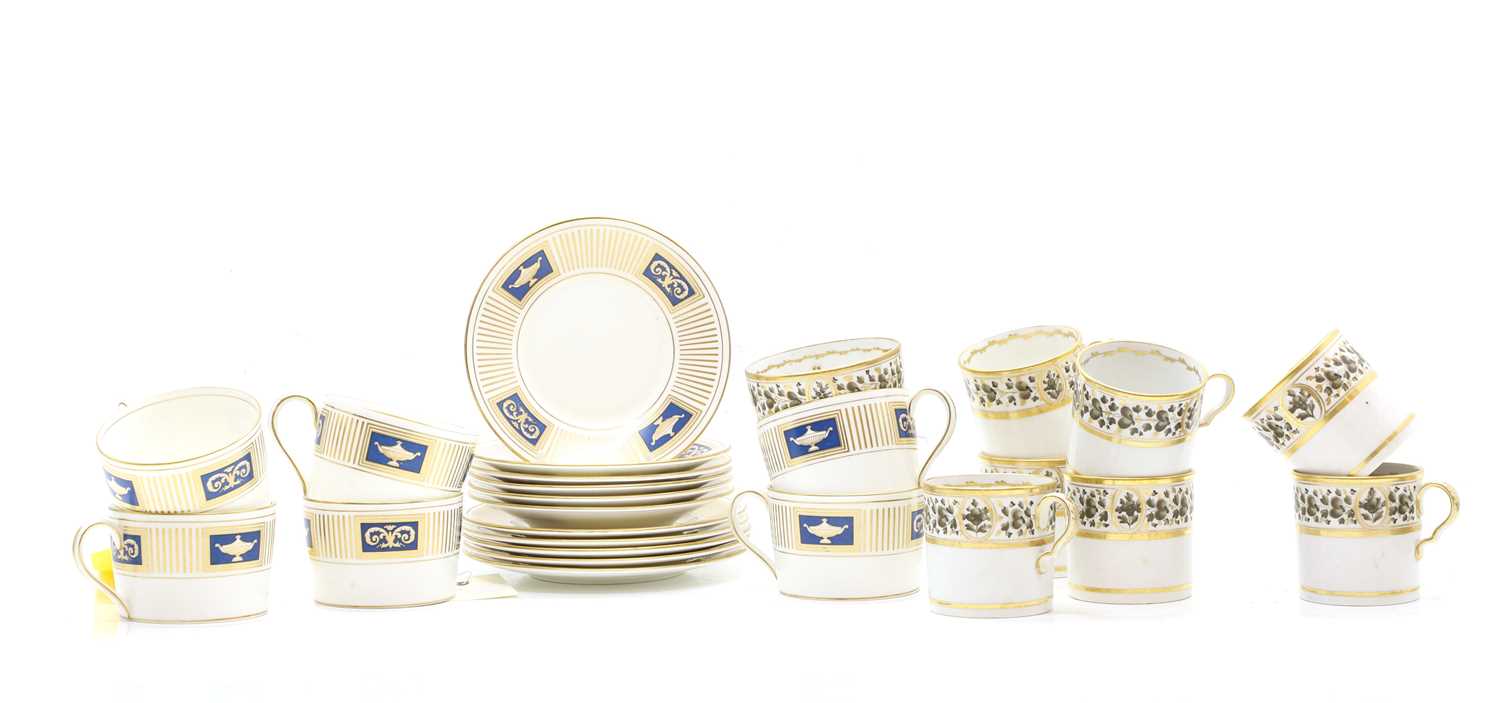 Lot 52 - A collection of Coalport and Spode porcelain cups and saucers