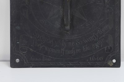 Lot 340 - Two bronze sundials