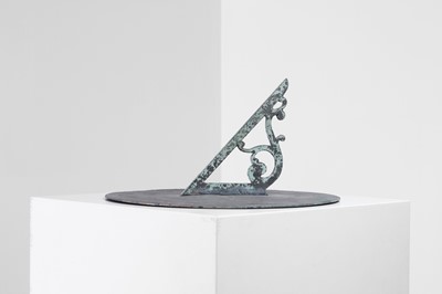 Lot 340 - Two bronze sundials