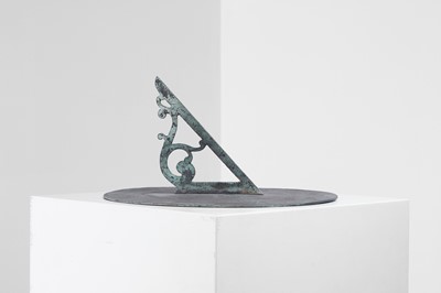 Lot 340 - Two bronze sundials