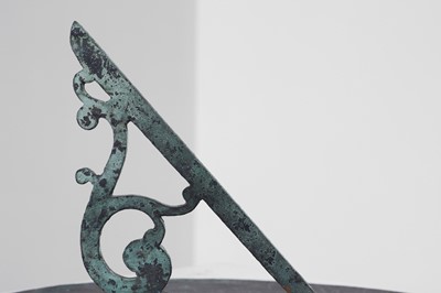 Lot 340 - Two bronze sundials