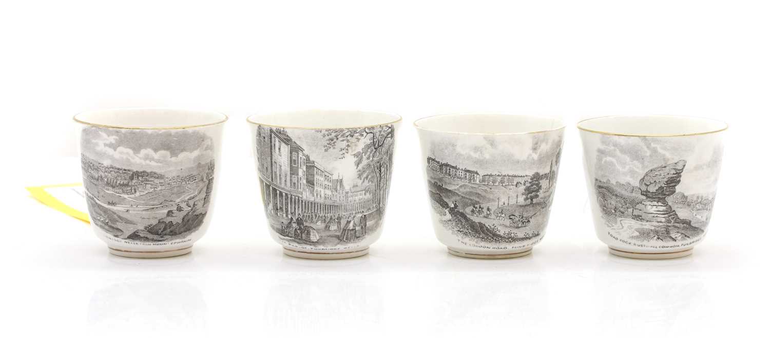 Lot 70 - Four Tunbridge Wells porcelain cups