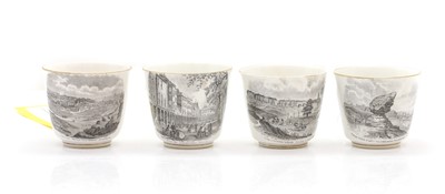 Lot 70 - Four Tunbridge Wells porcelain cups