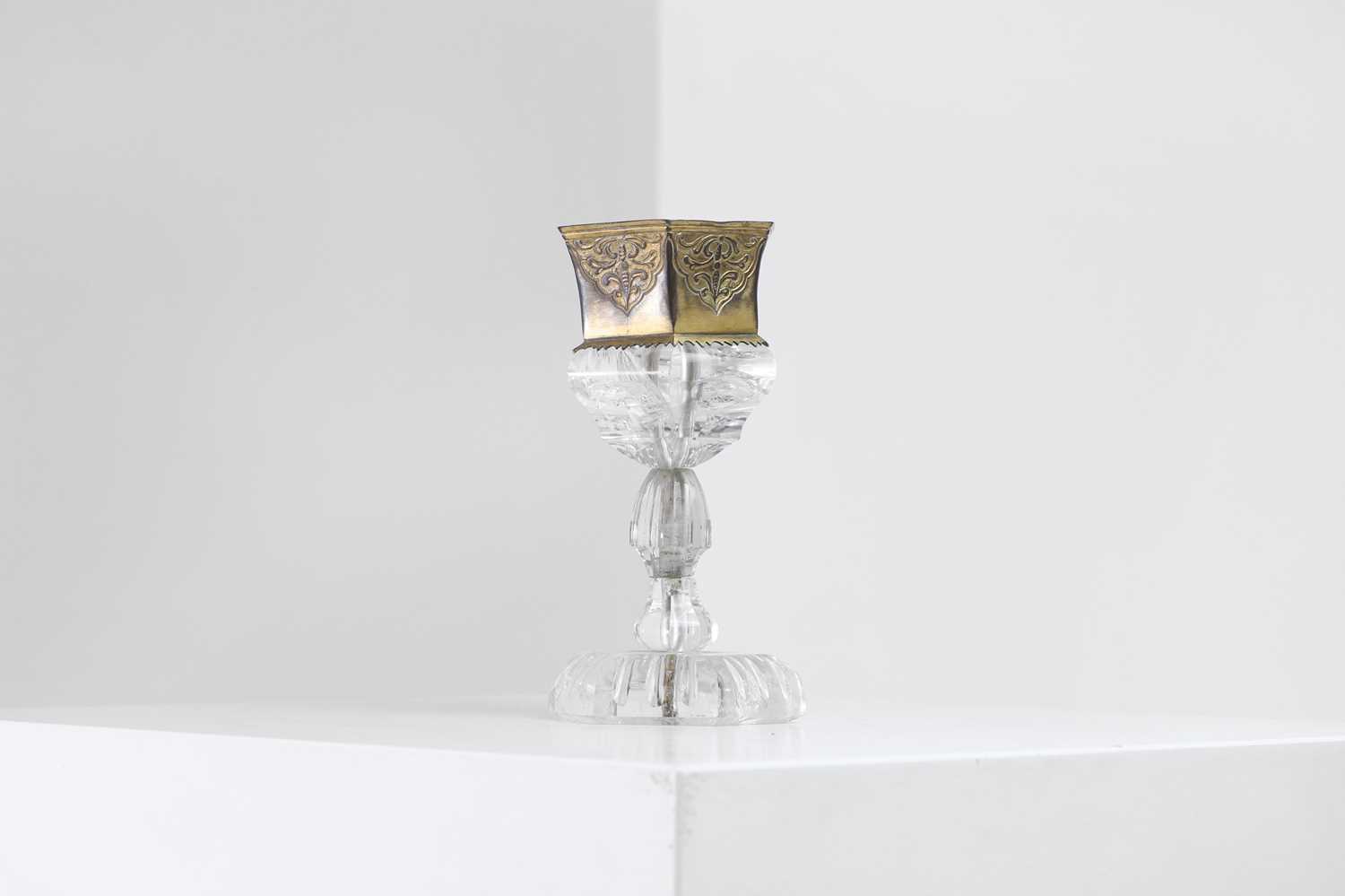 Lot 400 - A Renaissance-style carved rock crystal and gilt-metal-mounted cup