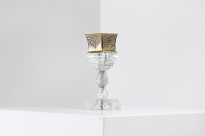 Lot 400 - A Renaissance-style carved rock crystal and gilt-metal-mounted cup