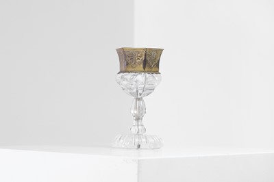 Lot 400 - A Renaissance-style carved rock crystal and gilt-metal-mounted cup