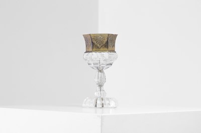 Lot 400 - A Renaissance-style carved rock crystal and gilt-metal-mounted cup