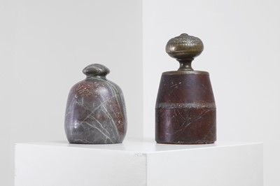 Lot 421 - Two turned doorstops