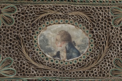 Lot 377 - Two George III paper scroll boxes