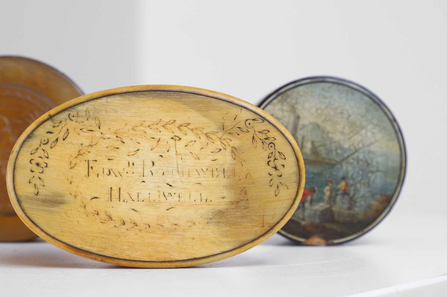 Lot 327 - Three tobacco boxes