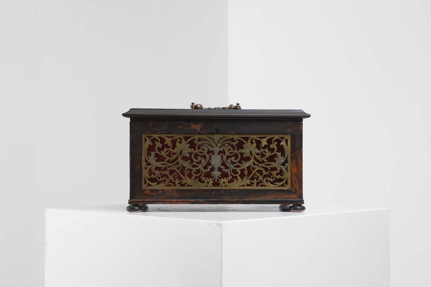 Lot 397 - A Victorian boulle work correspondence box