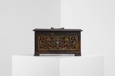 Lot 397 - A Victorian boulle work correspondence box