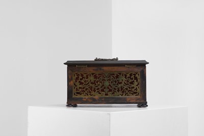 Lot 397 - A Victorian boulle work correspondence box