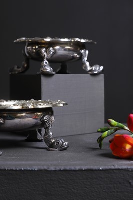 Lot 440 - Four George III silver-gilt salt cellars