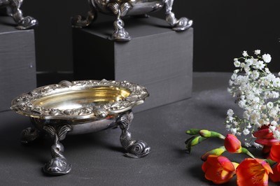 Lot 440 - Four George III silver-gilt salt cellars