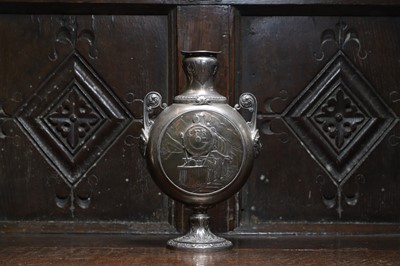 Lot 48 - A silver moon vase