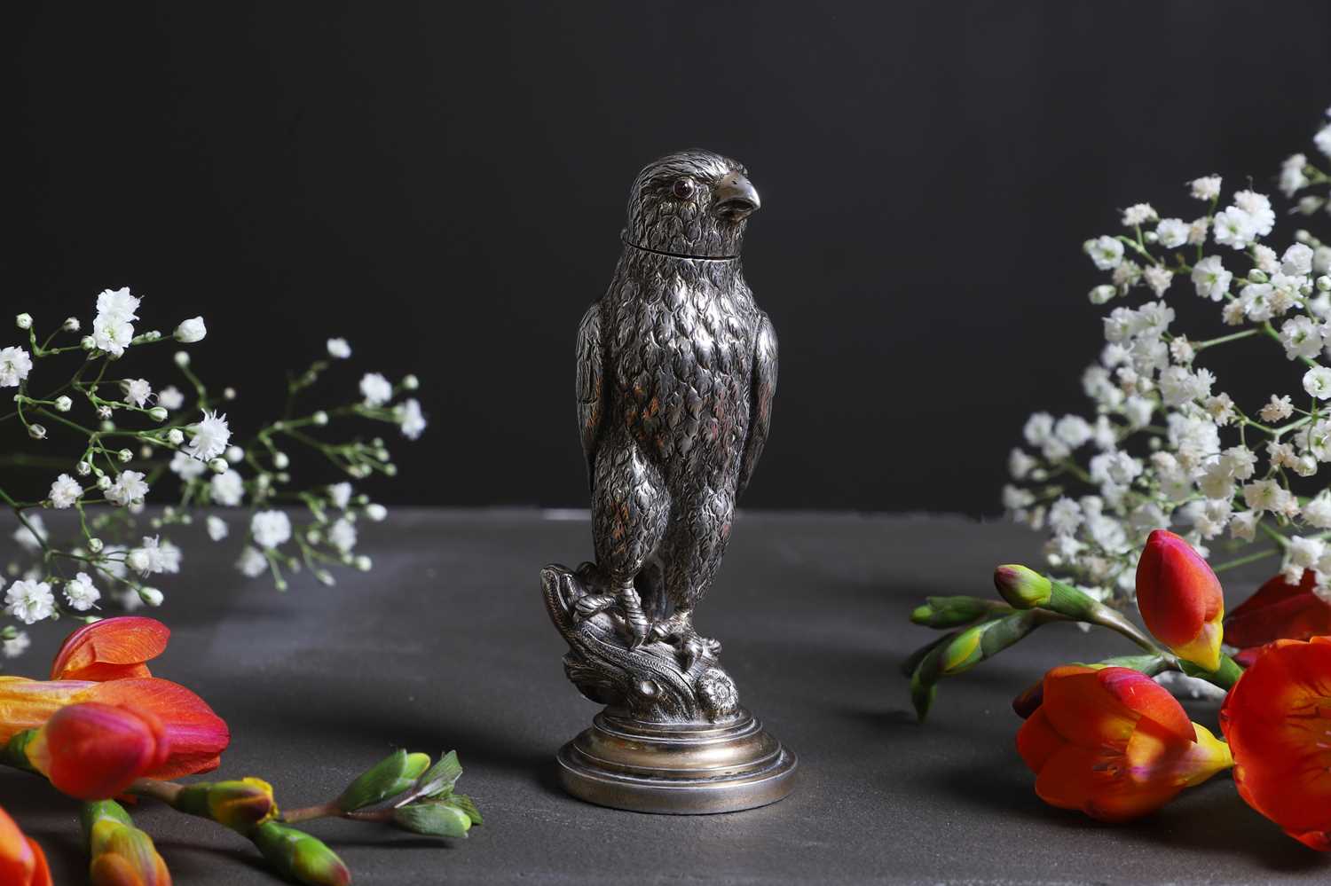 Lot 439 - A silver-gilt caster