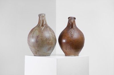 Lot 323 - Two large salt-glazed bellarmine jugs