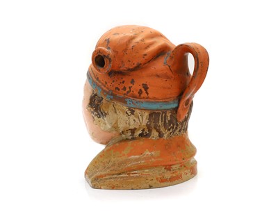 Lot 56 - A large salt glazed 'Johnny Souter' flagon