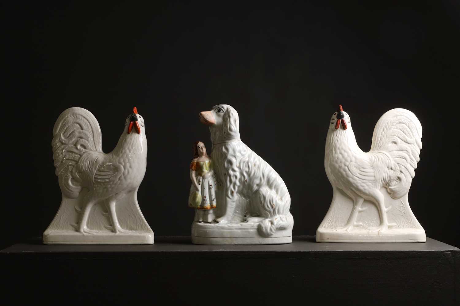 Lot 354 - A group of Staffordshire pottery