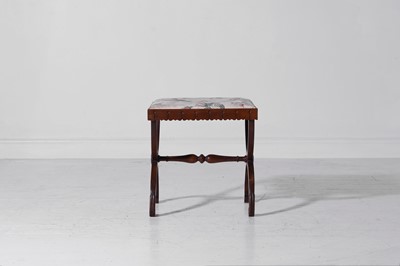 Lot 322 - A Regency rosewood 'X' frame stool