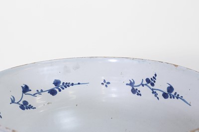 Lot 299 - Two delftware punchbowls