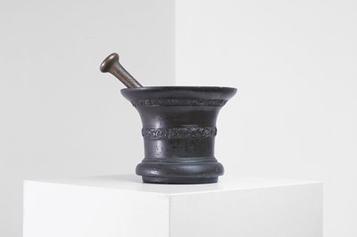 Lot 427 - A leaded bronze mortar