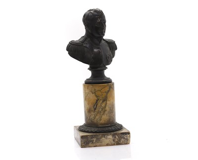 Lot 94 - A bronze bust of Napoleon Bonaparte
